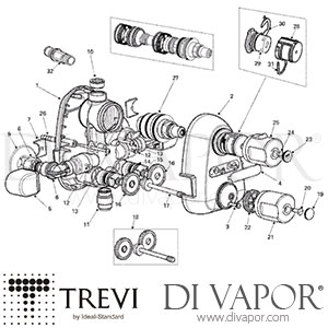 Trevi Therm MK2 Exposed Shower Valve Spare Parts